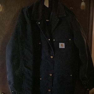 Mens vintage size 42  Carhartt Coat 5 pocket & lined original tag made in USA.
